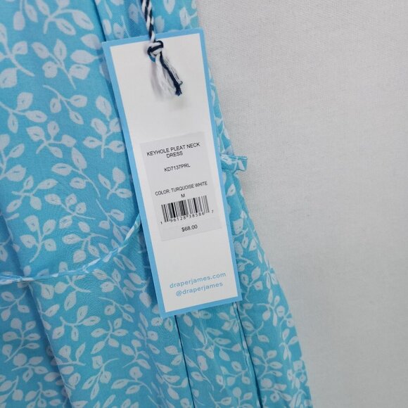 Draper James Floral Boho Dress Flutter Sleeve Tie Waist Pockets Medium Light - Picture 13 of 14